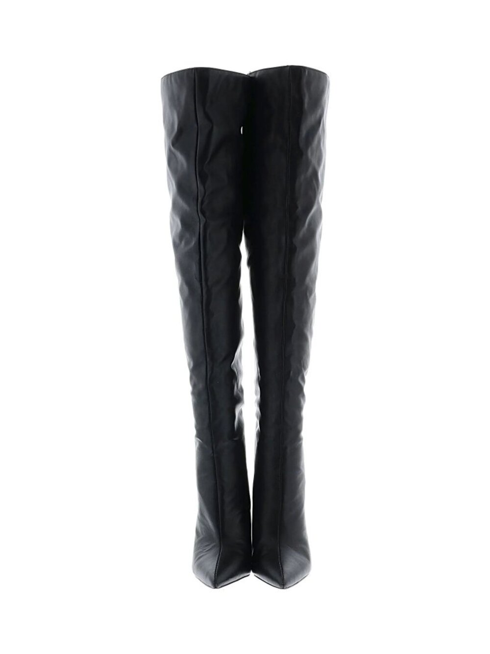 Black Over-the-Knee Pointed Toe Heeled Boots Size 7.5